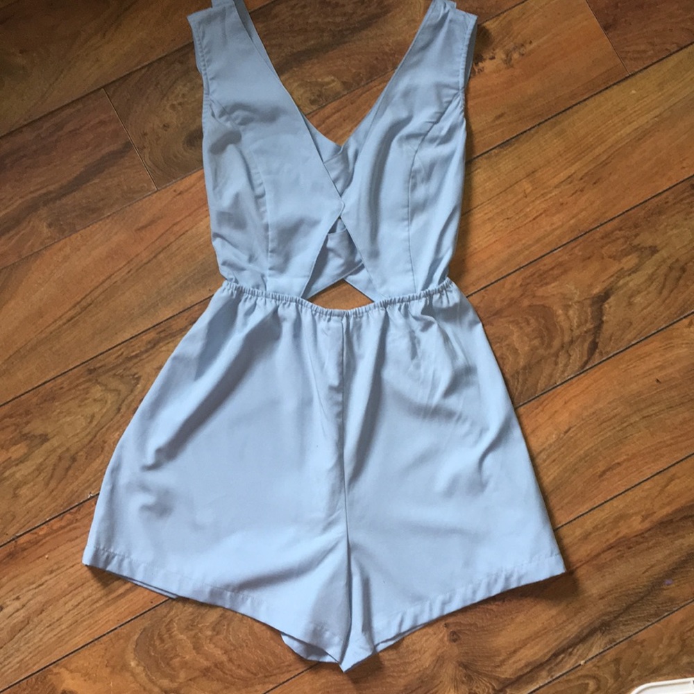 Tobi Baby Blue Romper